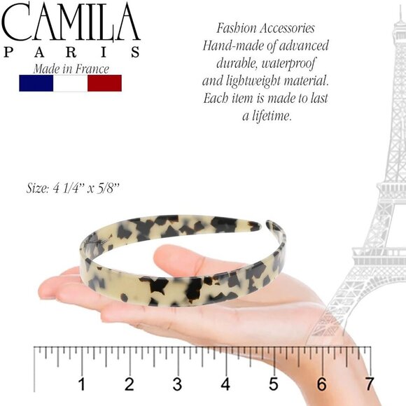 Headband Women\'s French Handmade White Tokyo Flexible No Slip Stylish Hair Acces main image 4